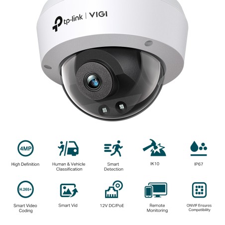 TP-Link VIGI C240I V1 Netværksovervågningskamera 2560 x 1440